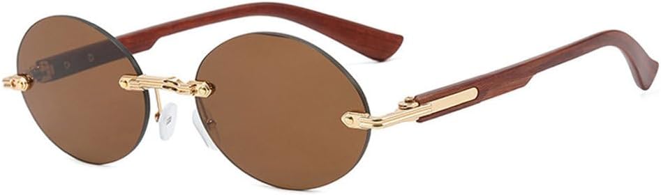 Роскошные ретро-солнцезащитные очки без оправы с защитой от УФ-излучения UV400, металлические, модные, для мужчин и женщин, для путешествий и активного отдыха TKKTLLT, Gold-brown
Роскошные ретро-солнцезащитные очки без оправы с защитой от УФ-излучения UV400, металлические, модные, для мужчин и женщин, для путешествий и активного отдыха TKKTLLT, Gold-brown