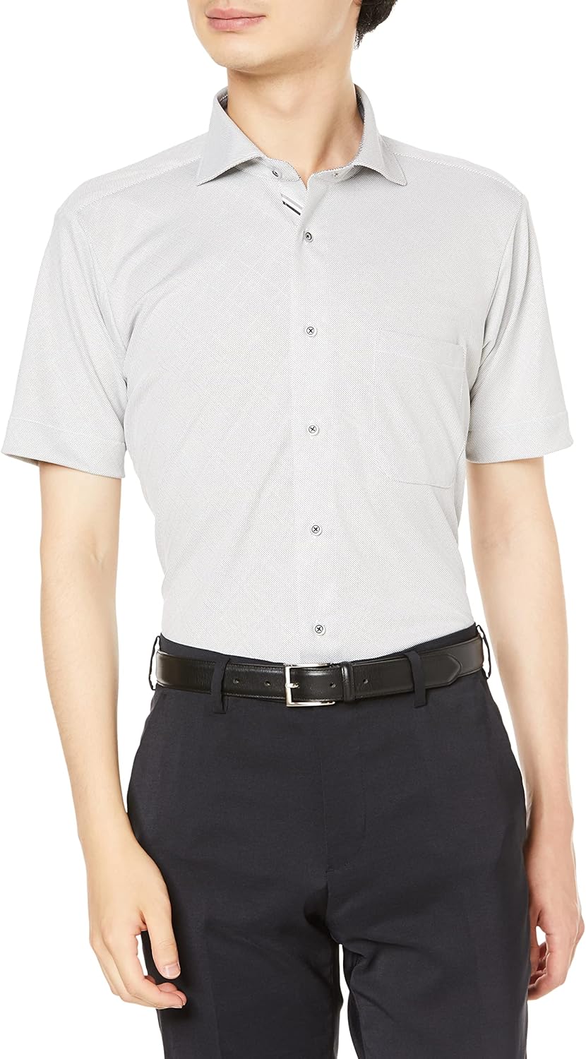 Мужская деловая рубашка-поло с коротким рукавом Takaku, 4000 иен, 237 110206249109237 Taka-Q, светло-серый
Мужская деловая рубашка-поло с коротким рукавом Takaku, 4000 иен, 237 110206249109237 Taka-Q, светло-серый