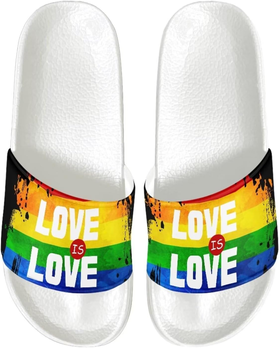 Женские повседневные сандалии слайд, удобная мягкая подошва, противоскользящие, открытый носок, плоские сандалии из ЭВА Judentidos, Rainbow Love is Love
Женские повседневные сандалии слайд, удобная мягкая подошва, противоскользящие, открытый носок, плоские сандалии из ЭВА Judentidos, Rainbow Love is Love