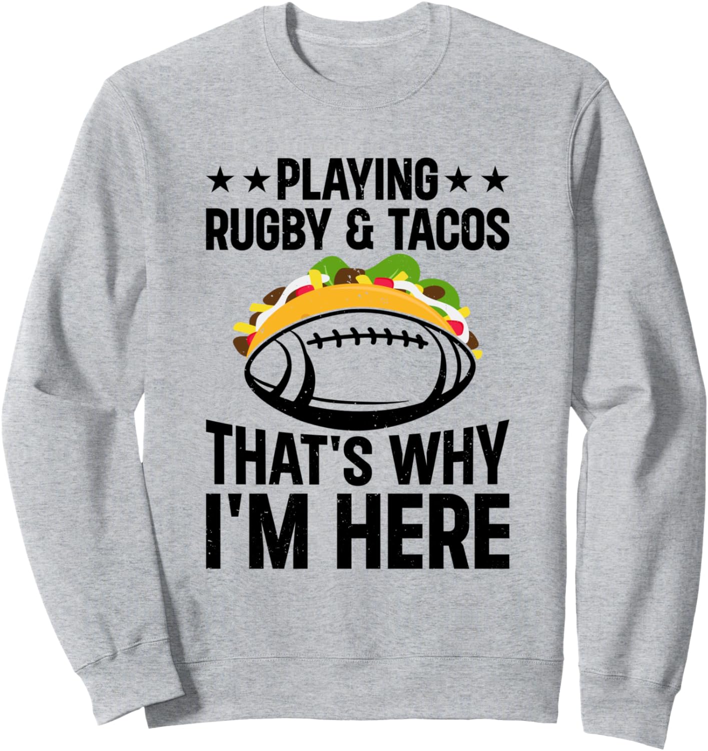 Играйте в регби и ешьте тако. Вот почему я здесь - регбийная толстовка Funny Rugby Quotes, серый
Играйте в регби и ешьте тако. Вот почему я здесь - регбийная толстовка Funny Rugby Quotes, серый