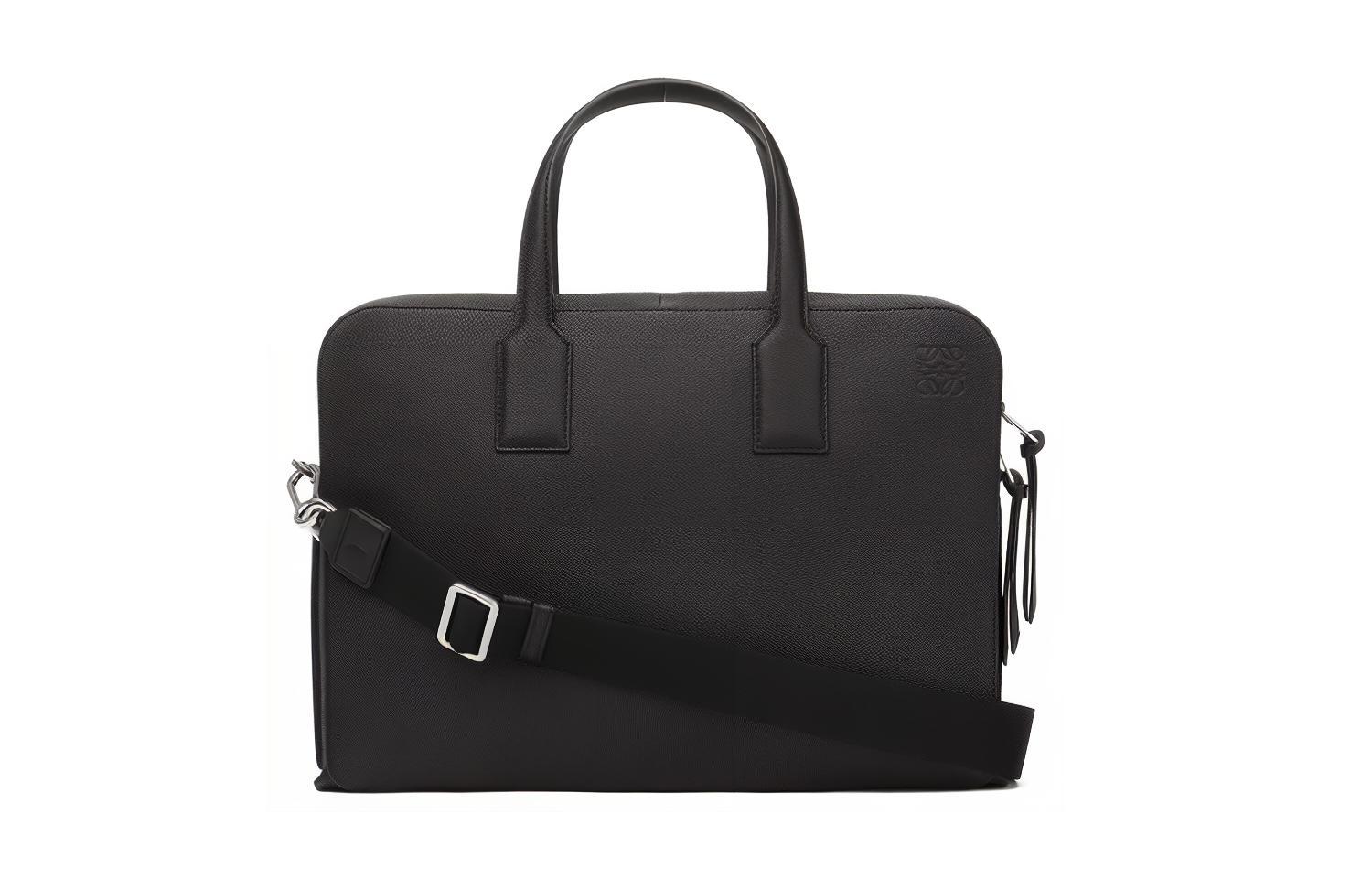 Loewe Портфель из телячьей кожи, мужская сумка стандартного размера, черная
Loewe Портфель из телячьей кожи, мужская сумка стандартного размера, черная