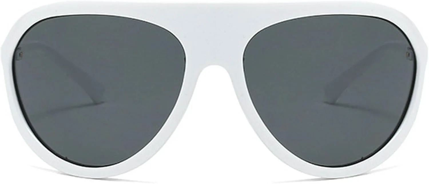 Большие солнцезащитные очки-щитки для женщин и мужчин, 2025 год, роскошные модные цельные солнцезащитные очки для женщин в крупной оправе mincl, White Black
Большие солнцезащитные очки-щитки для женщин и мужчин, 2025 год, роскошные модные цельные солнцезащитные очки для женщин в крупной оправе mincl, White Black