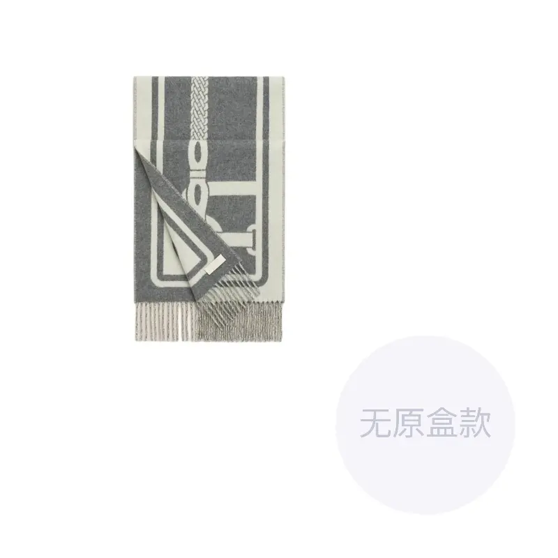 HERMES Шарф из кашемира для женщин Ivory White/Medium Gray
HERMES Шарф из кашемира для женщин Ivory White/Medium Gray