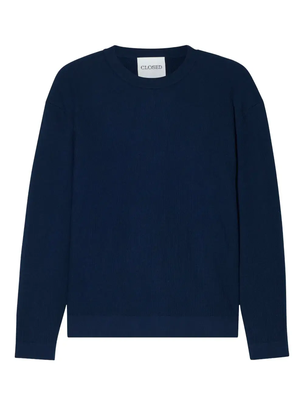 Свитер в рубчик с круглым вырезом Closed, синий
Свитер в рубчик с круглым вырезом Closed, синий