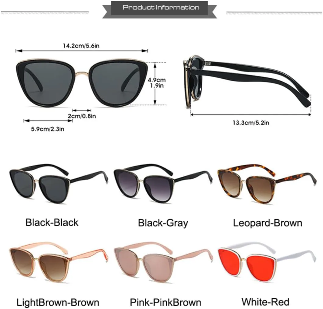 Винтажные солнцезащитные очки «кошачий глаз» для женщин, защита от УФ-излучения UV400, зеркальные, популярный, модный и роскошный стиль TVTBBVV, Pink-pinkbrown
Винтажные солнцезащитные очки «кошачий глаз» для женщин, защита от УФ-излучения UV400, зеркальные, популярный, модный и роскошный стиль TVTBBVV, Pink-pinkbrown