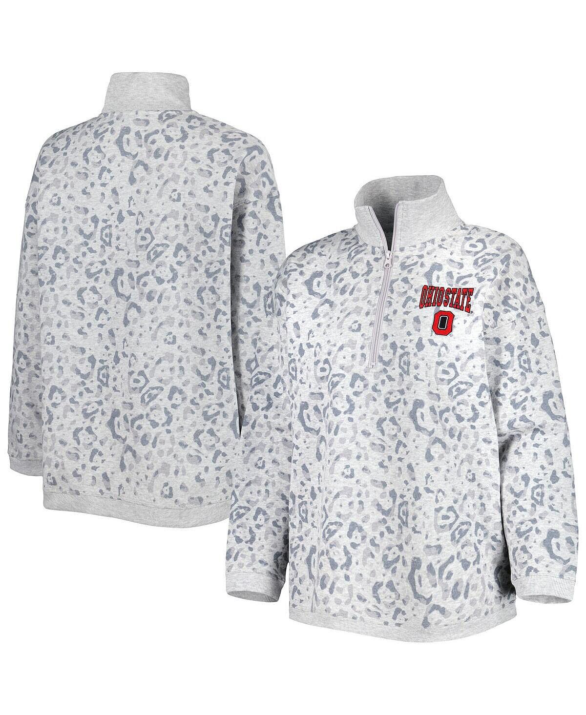 Женский свитшот с леопардовым принтом Heather Grey Ohio State Buckeyes и молнией четверть четверти Gameday Couture, Коричневый, Женский свитшот с леопардовым принтом Heather Grey Ohio State Buckeyes и молнией четверть четверти Gameday Couture
Женский свитшот с леопардовым принтом Heather Grey Ohio State Buckeyes и молнией четверть четверти Gameday Couture, Коричневый, Женский свитшот с леопардовым принтом Heather Grey Ohio State Buckeyes и молнией четверть четверти Gameday Couture