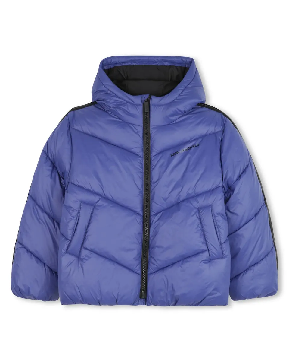 Детское пальто синего цвета с длинными рукавами Karl Lagerfeld Kids
Детское пальто синего цвета с длинными рукавами Karl Lagerfeld Kids