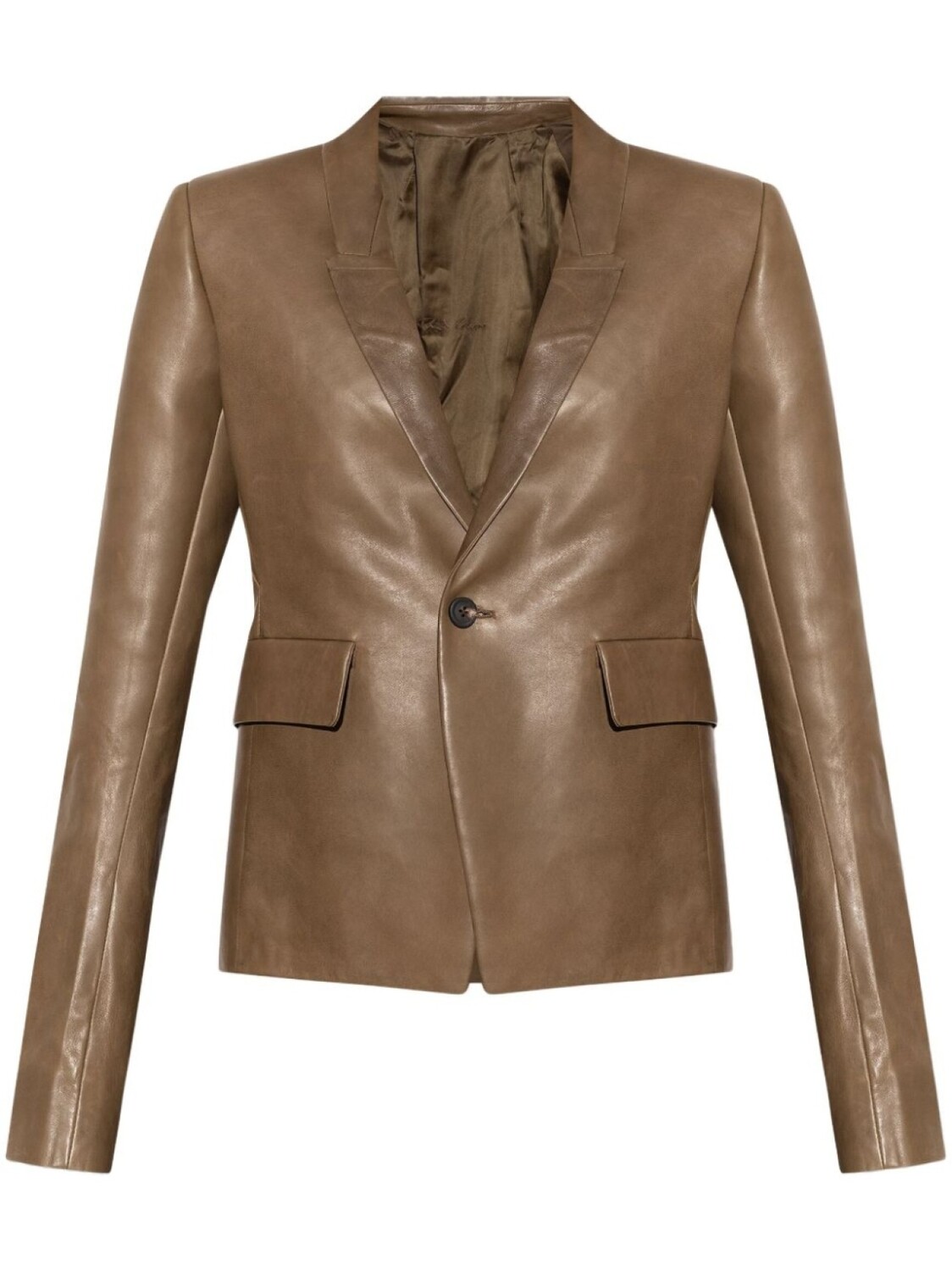 Rick Owens кожаный блейзер, коричневый
Rick Owens кожаный блейзер, коричневый