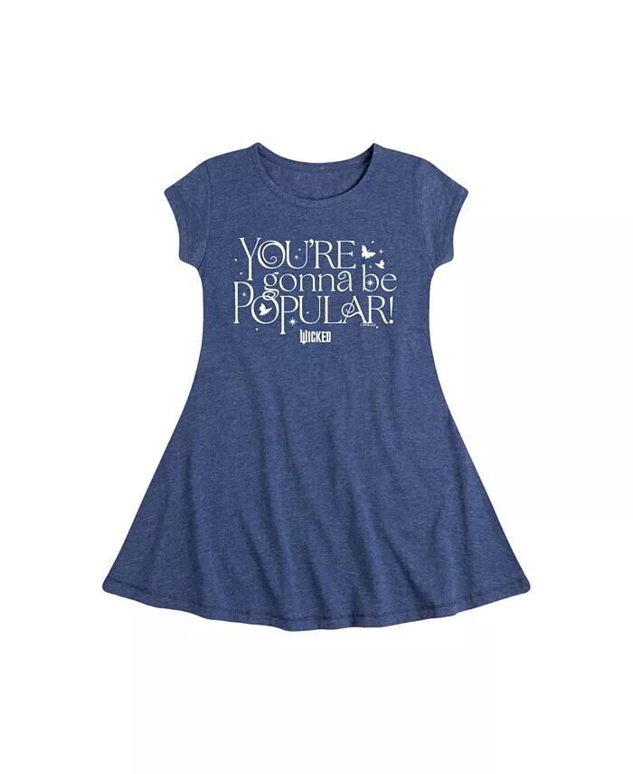 Популярное платье с графическим рисунком и рукавами-крылышками для маленьких девочек Wicked, синий
Популярное платье с графическим рисунком и рукавами-крылышками для маленьких девочек Wicked, синий