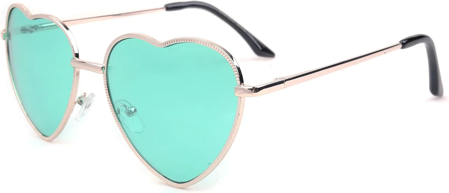 Ретро-солнцезащитные очки-авиаторы в металлической оправе с дизайном в виде сердечек — модный аксессуар для женщин Newbee Fashion Sunglasses, Silver/Blue
Ретро-солнцезащитные очки-авиаторы в металлической оправе с дизайном в виде сердечек — модный аксессуар для женщин Newbee Fashion Sunglasses, Silver/Blue