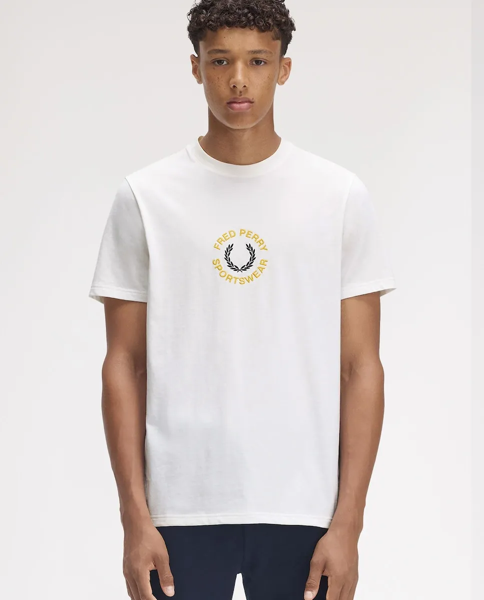 Мужская футболка с коротким рукавом и круглым вырезом Fred Perry, белый
Мужская футболка с коротким рукавом и круглым вырезом Fred Perry, белый