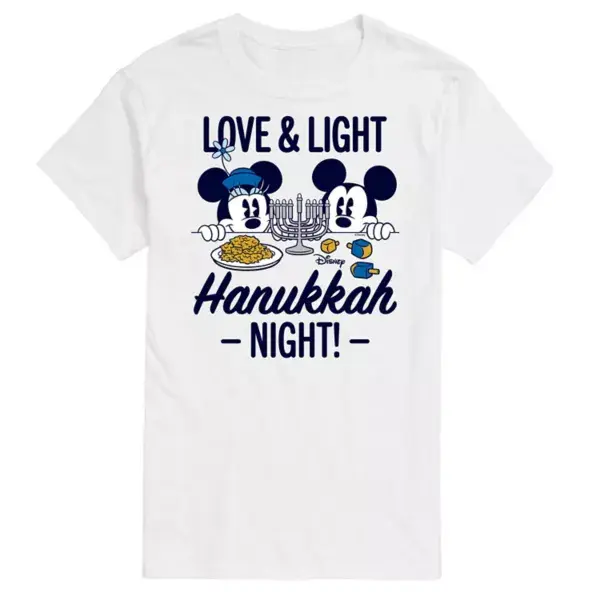 Футболка с рисунком Микки и Минни Маус «Любовь и свет» к Хануке Disney, белый
Футболка с рисунком Микки и Минни Маус «Любовь и свет» к Хануке Disney, белый