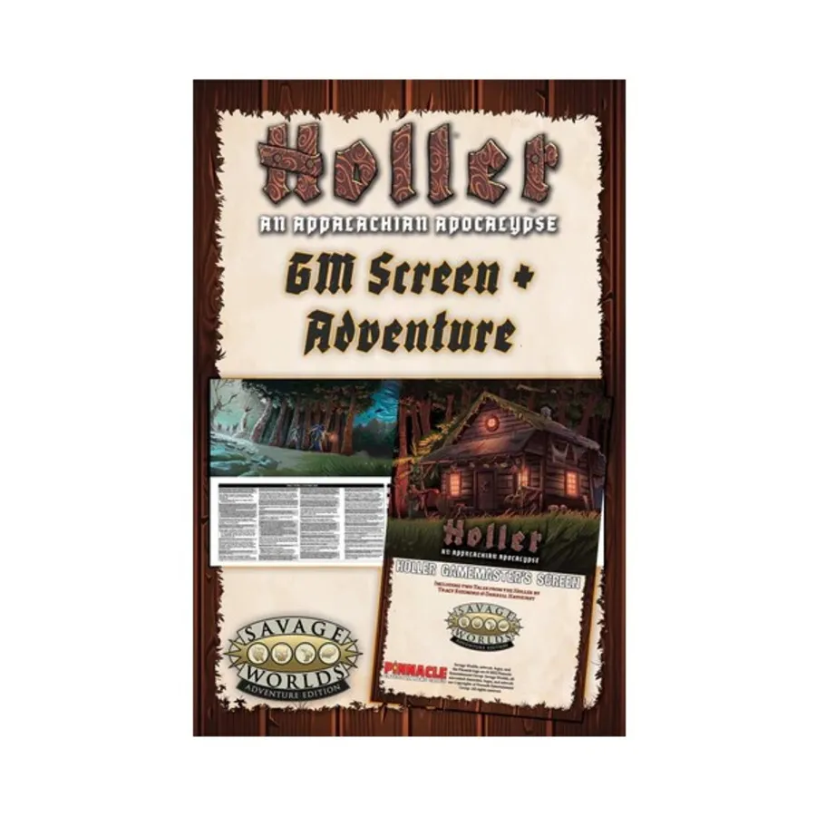 Holler GM Screen & Adventure, Savage Worlds (Pinnacle/Great White Games), твердый переплет
Holler GM Screen & Adventure, Savage Worlds (Pinnacle/Great White Games), твердый переплет