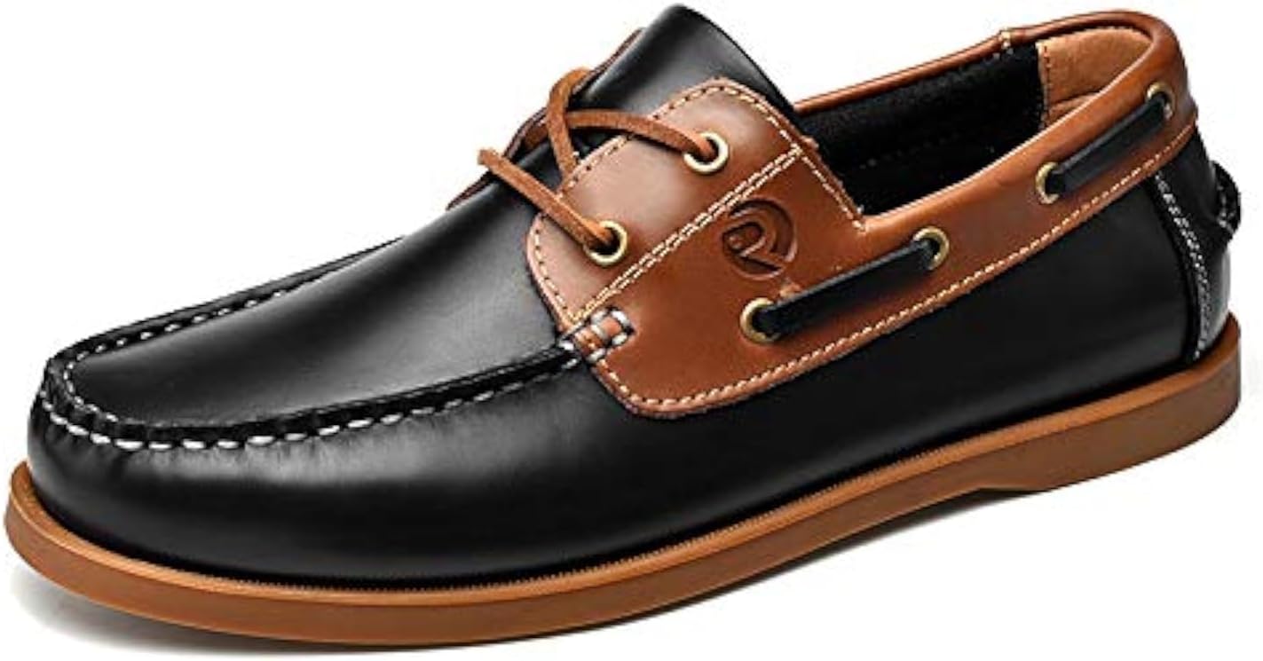 Мужские кожаные лодочные туфли UPIShi, повседневные мокасины с ручной прошивкой и комфортным носком, черный
Мужские кожаные лодочные туфли UPIShi, повседневные мокасины с ручной прошивкой и комфортным носком, черный