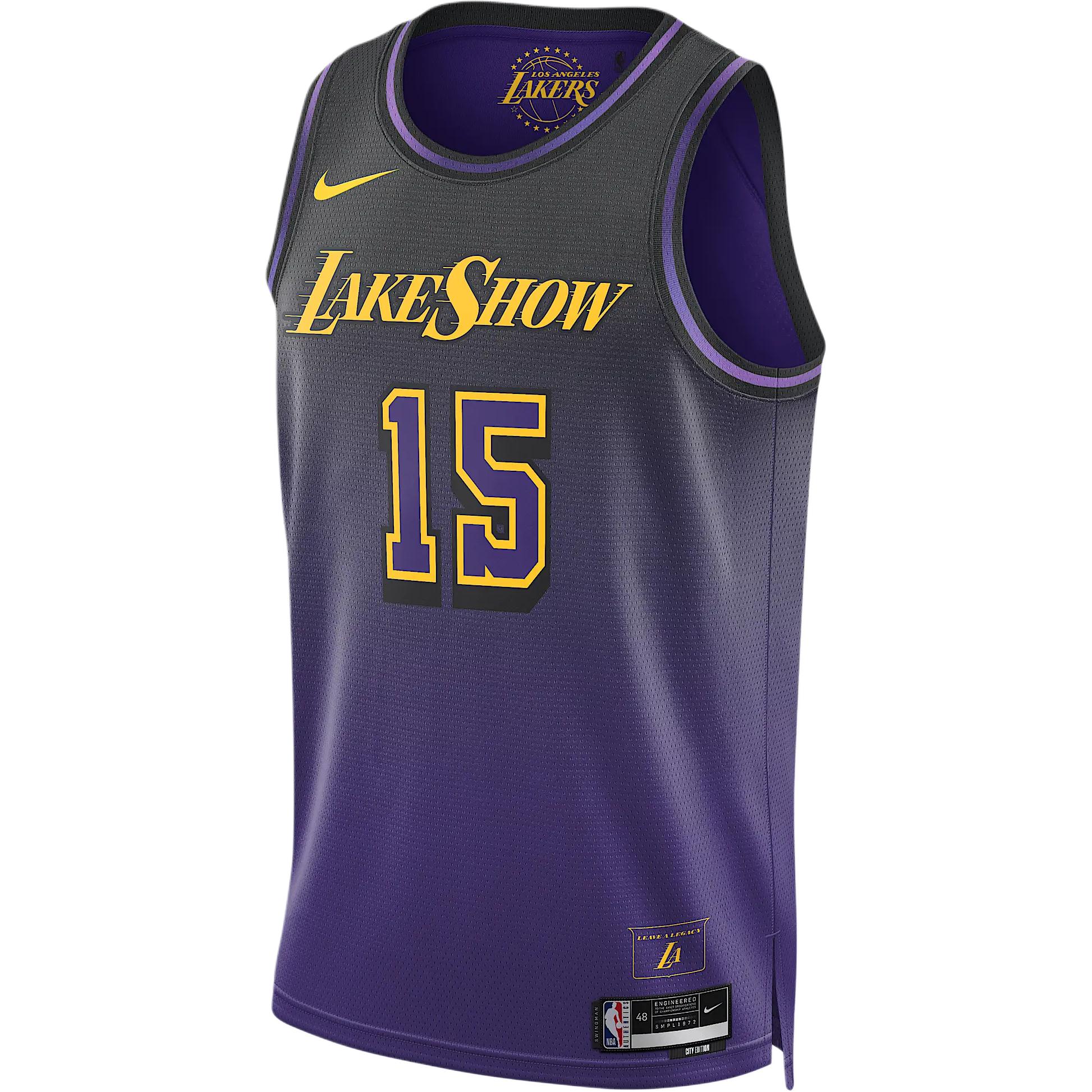 Футболка Austin Reaves Los Angeles Lakers 2024/25 City Edition мужская Dri-FIT NBA Swingman Nike, фиолетовый
Футболка Austin Reaves Los Angeles Lakers 2024/25 City Edition мужская Dri-FIT NBA Swingman Nike, фиолетовый
