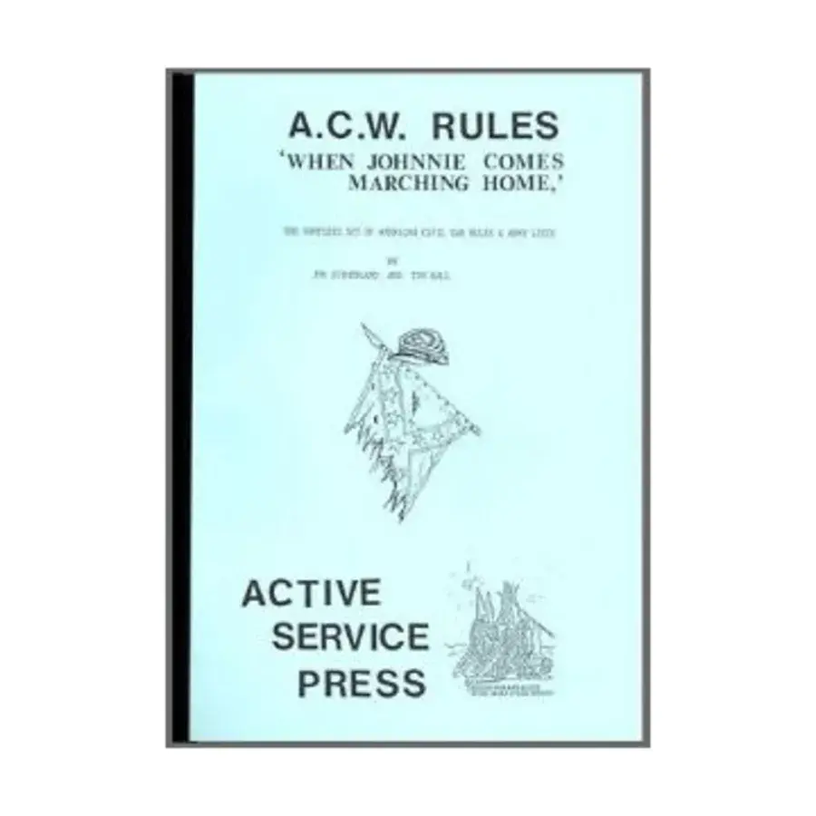 А.К.В. Правила, Historical Miniature Rules (Active Service Press)
А.К.В. Правила, Historical Miniature Rules (Active Service Press)