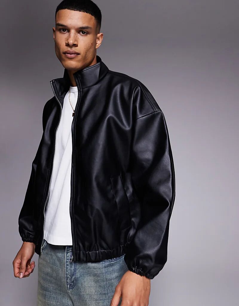 Куртка Asos Design Oversized Faux Leather, черный
Куртка Asos Design Oversized Faux Leather, черный