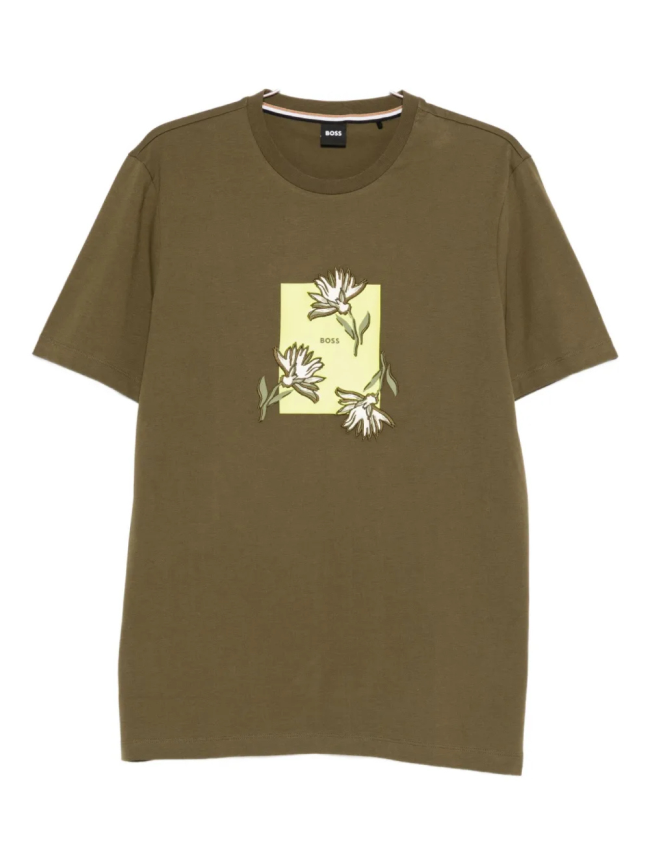 Футболка с цветочным принтом BOSS, зеленый
Футболка с цветочным принтом BOSS, зеленый