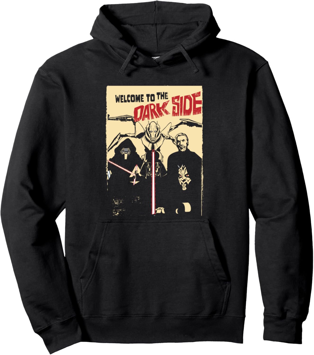 Худи в стиле ретро с пропагандой Звездные войны: Добро пожаловать на темную сторону Star Wars, черный
Худи в стиле ретро с пропагандой Звездные войны: Добро пожаловать на темную сторону Star Wars, черный