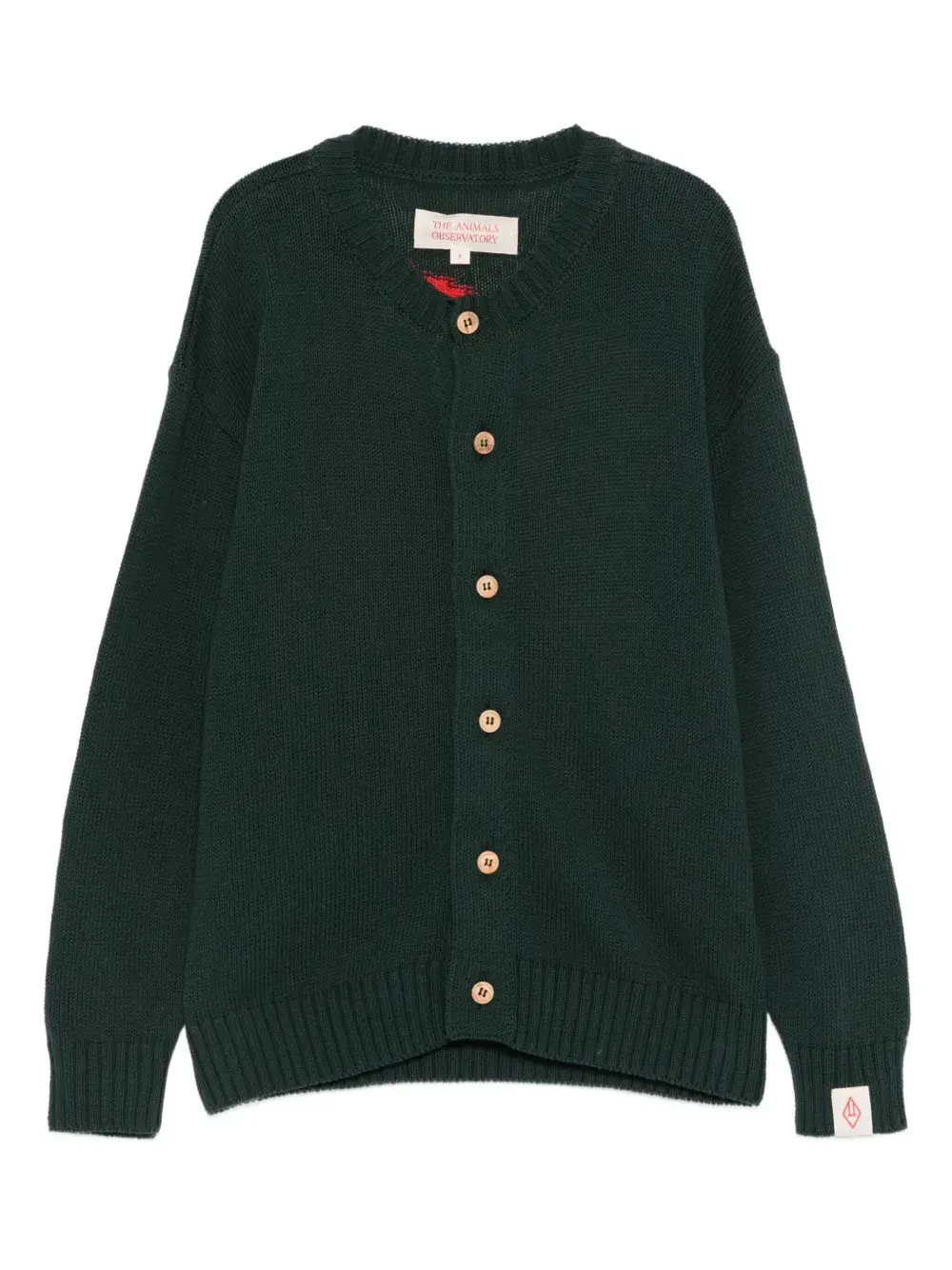 Кардиган с вышивкой и аппликацией логотипа The Animals Observatory, зеленый
Кардиган с вышивкой и аппликацией логотипа The Animals Observatory, зеленый