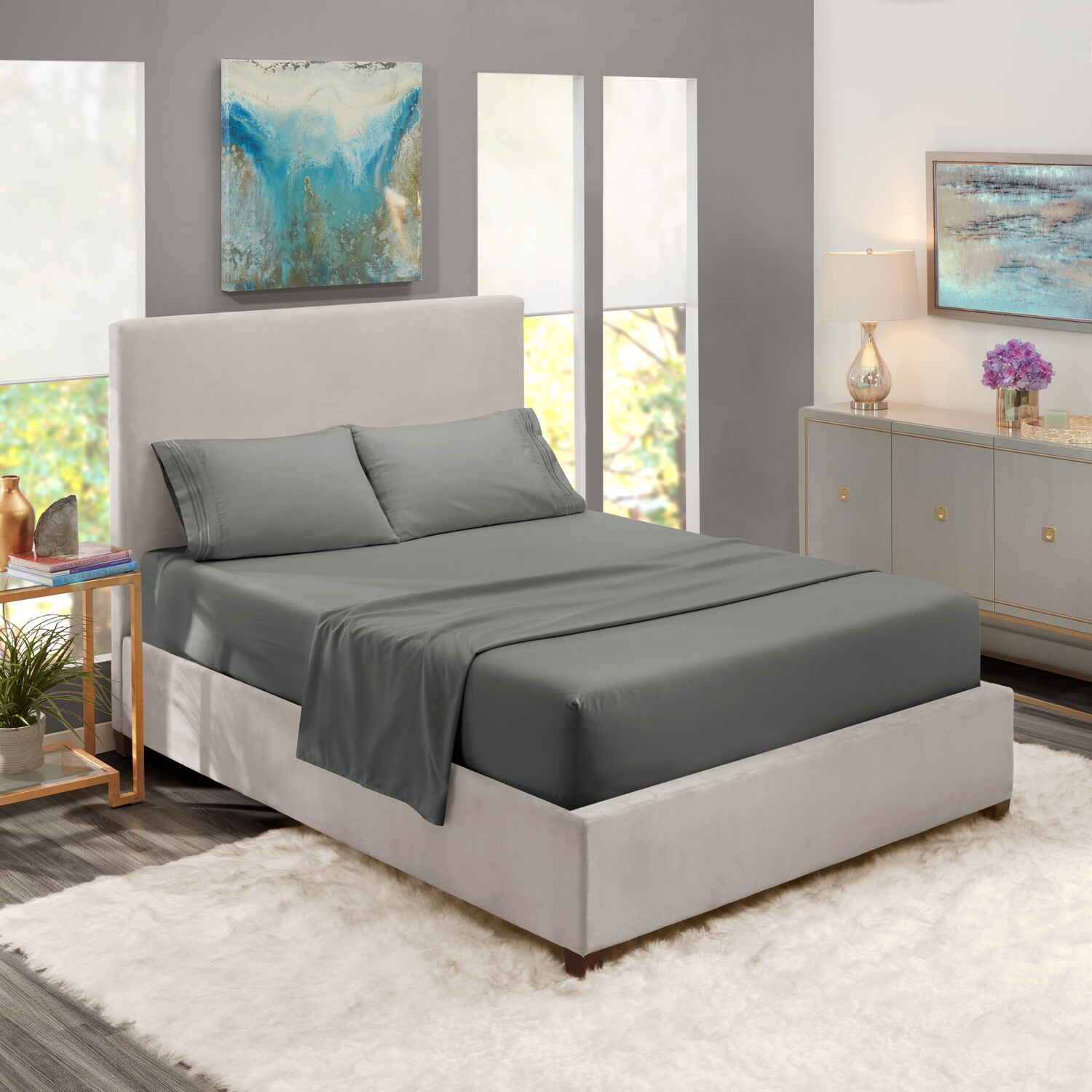 Комплект постельного белья Clara Clark California King Size — глубокий карман, 4 предмета — 1800 Hotel Luxury Soft Double Brushed Microfiber, темно-серый, цвет Charcoal Stone Gray
Комплект постельного белья Clara Clark California King Size — глубокий карман, 4 предмета — 1800 Hotel Luxury Soft Double Brushed Microfiber, темно-серый, цвет Charcoal Stone Gray