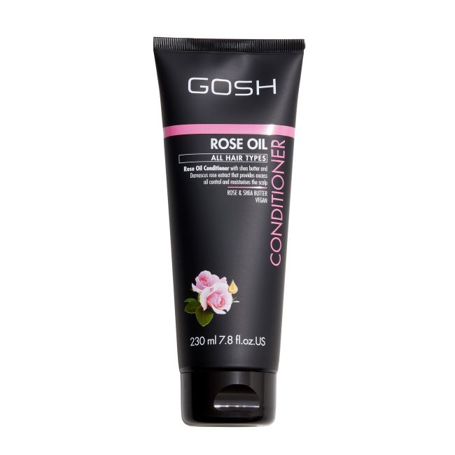 Кондиционер для волос с розовым маслом Gosh, 230 мл
Кондиционер для волос с розовым маслом Gosh, 230 мл