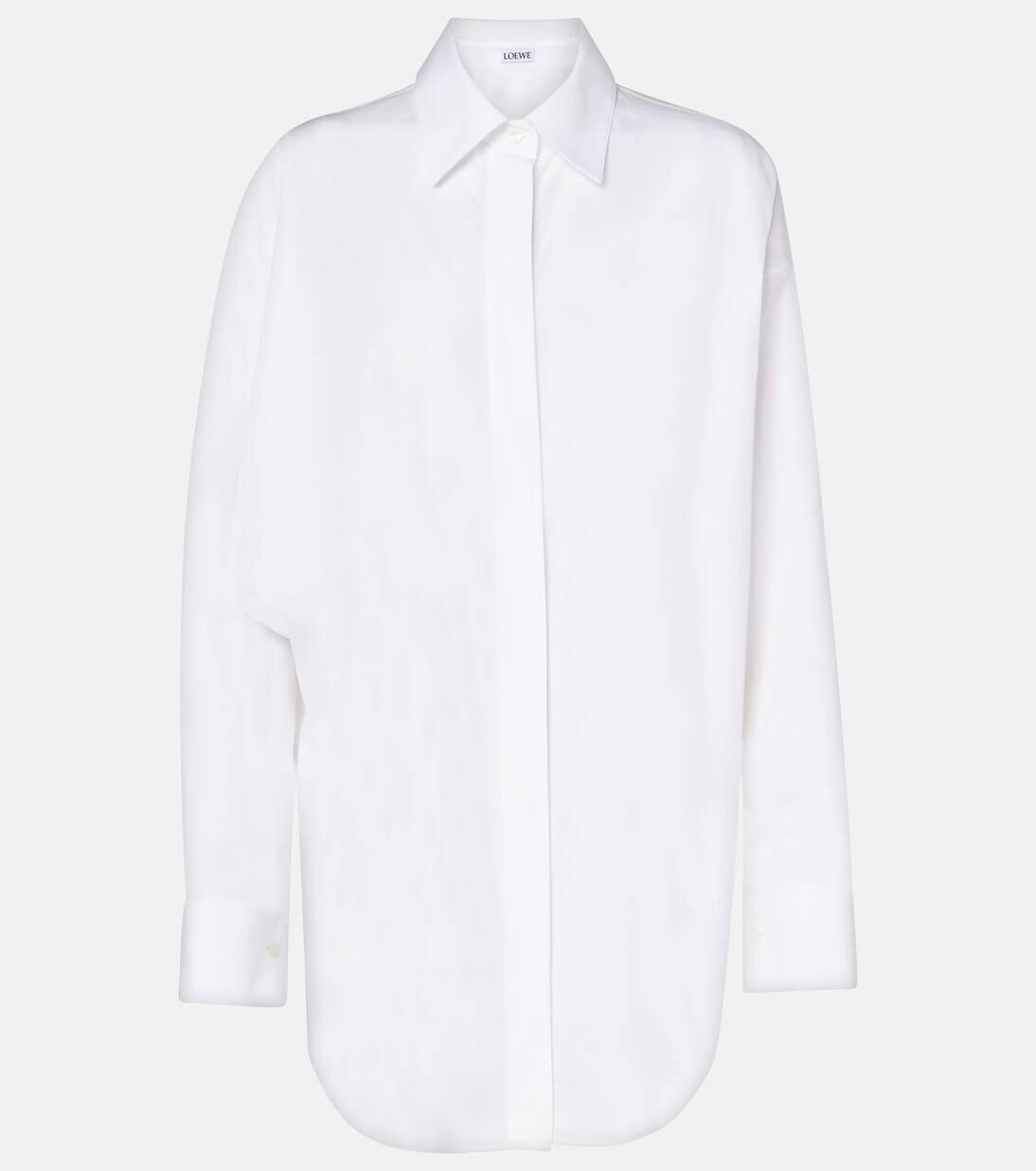 Рубашка свободного кроя из хлопка Loewe, белый
Рубашка свободного кроя из хлопка Loewe, белый