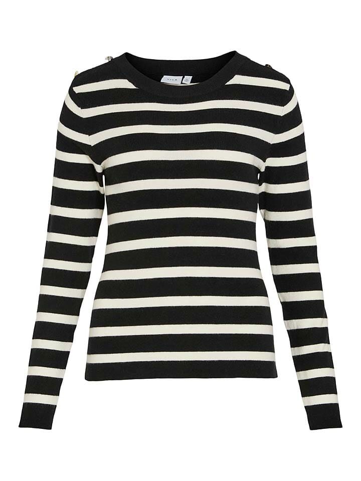 Пуловер Vila Pullover, цвет Schwarz/Creme 
Пуловер Vila Pullover, цвет Schwarz/Creme
