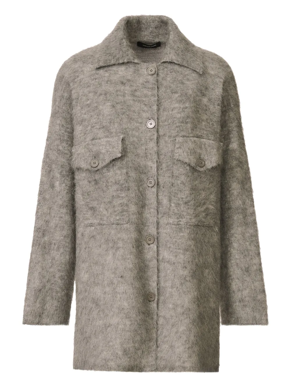 Кардиган на пуговицах с воротником Fabiana Filippi, серый
Кардиган на пуговицах с воротником Fabiana Filippi, серый