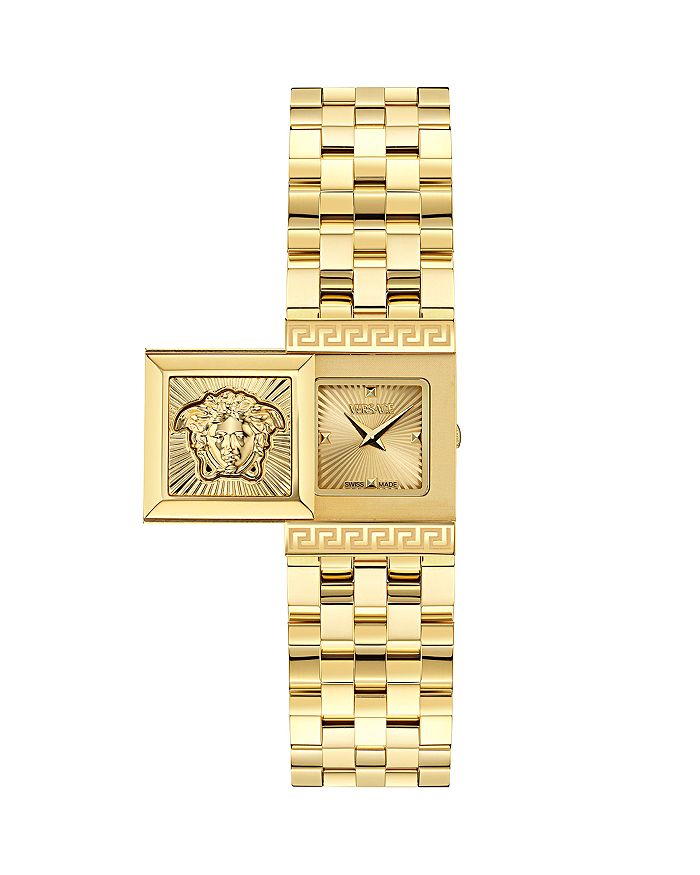 Раскрывающиеся квадратные часы, 18 мм x 25 мм Versace, золотой
Раскрывающиеся квадратные часы, 18 мм x 25 мм Versace, золотой