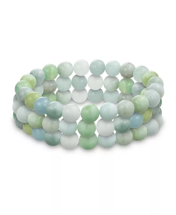 Набор из 3 круглых бусин из натурального камня, многорядный браслет из 8 мм Bling Jewelry, aquamarine
Набор из 3 круглых бусин из натурального камня, многорядный браслет из 8 мм Bling Jewelry, aquamarine