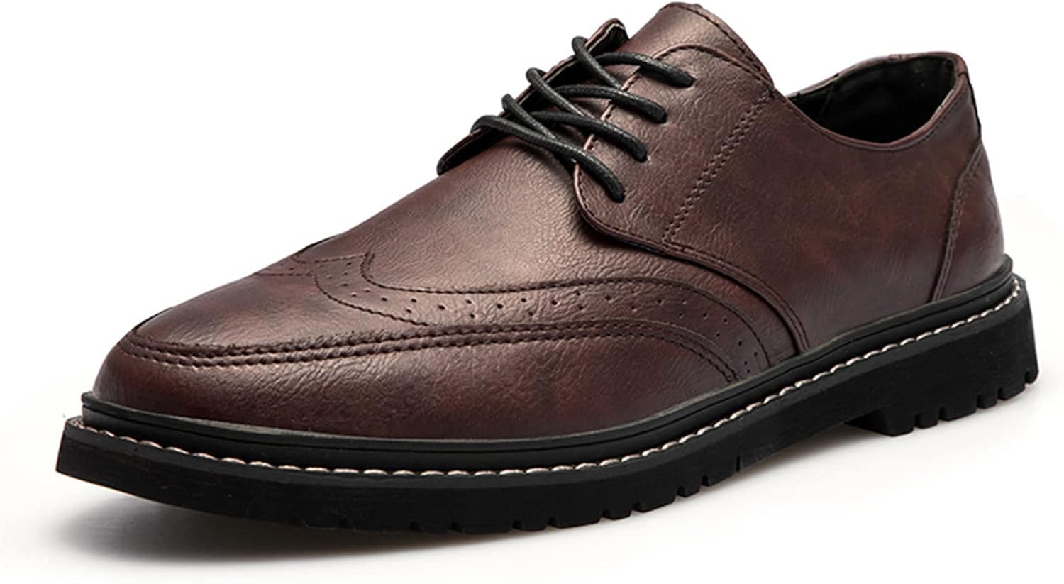 Мужские повседневные туфли из натуральной кожи, оксфорды, ручная строчка, противоскользящие, дышащие, на шнуровке, плоские деловые дерби Purchawee, коричневый
Мужские повседневные туфли из натуральной кожи, оксфорды, ручная строчка, противоскользящие, дышащие, на шнуровке, плоские деловые дерби Purchawee, коричневый