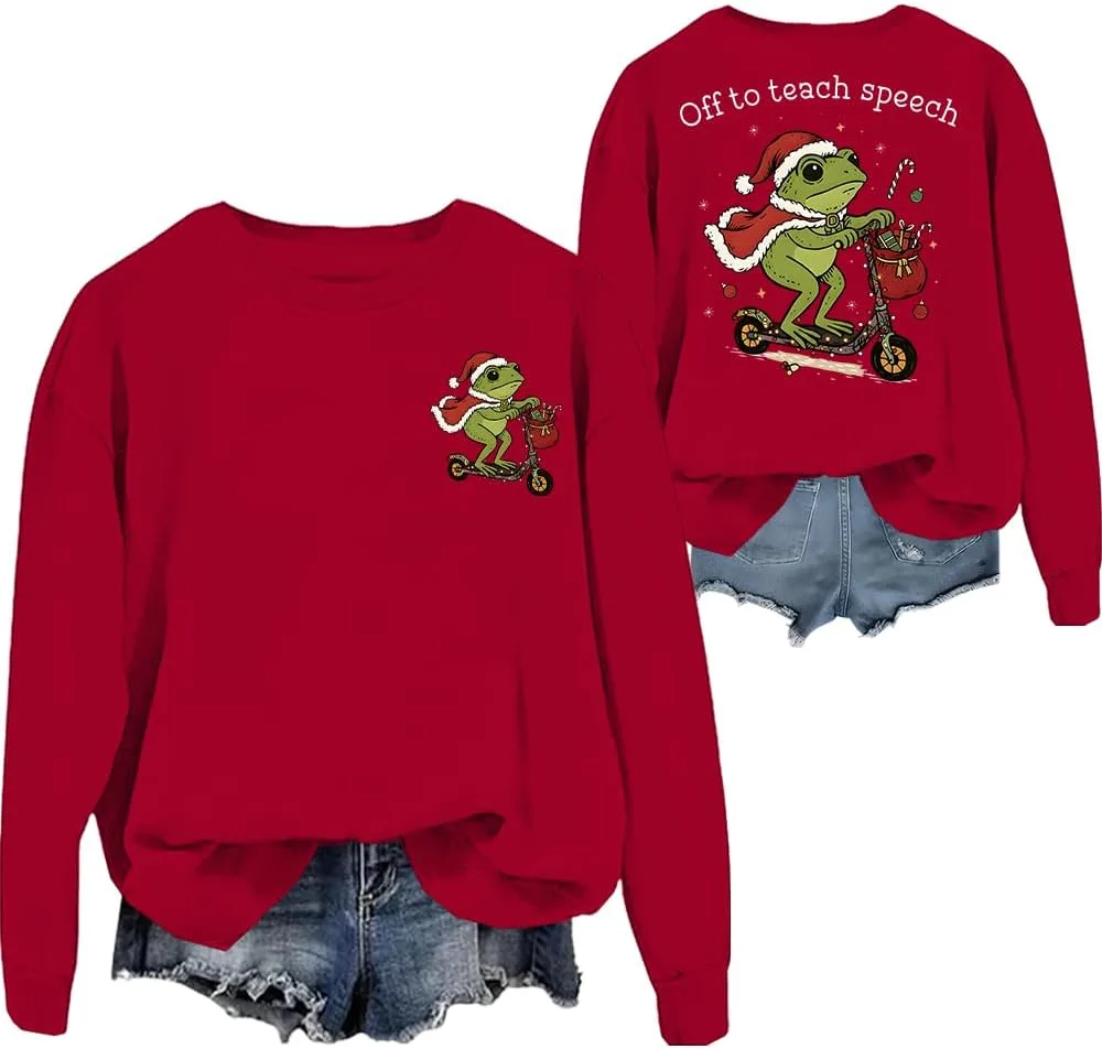 Толстовка Off To Teach Speech, рождественская толстовка с капюшоном и лягушкой для мужчин и женщин woati
Толстовка Off To Teach Speech, рождественская толстовка с капюшоном и лягушкой для мужчин и женщин woati