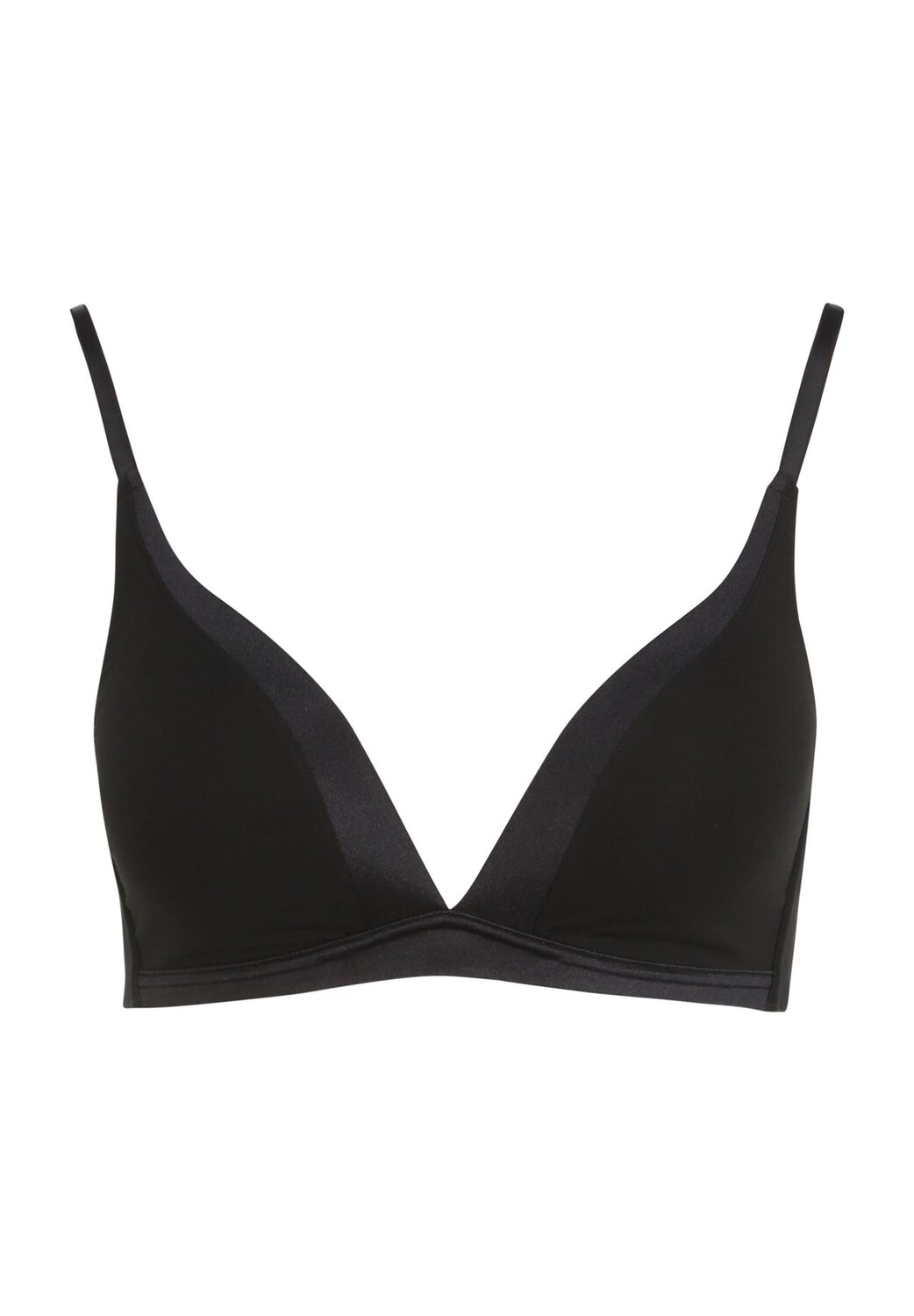 Женский бюстгальтер с треугольными вставками и атласными вставками Cate без косточек CALIDA, черный
Женский бюстгальтер с треугольными вставками и атласными вставками Cate без косточек CALIDA, черный