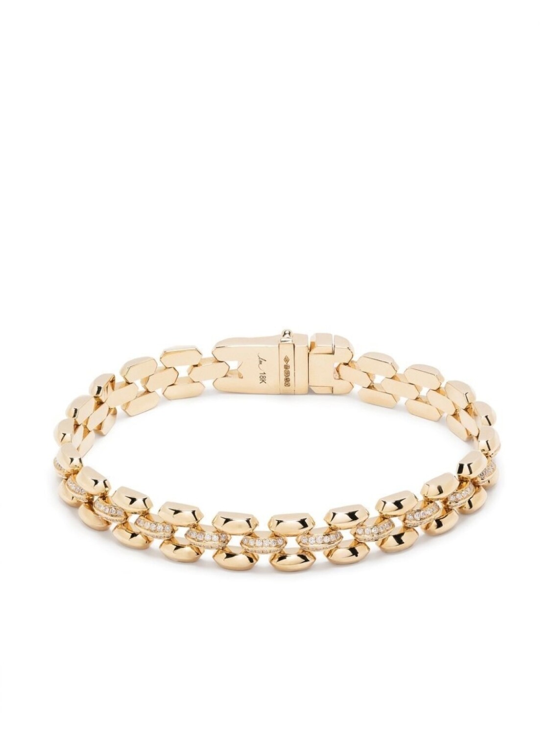 Браслет Three Row Cleo из желтого золота Lizzie Mandler Fine Jewelry, золотой
Браслет Three Row Cleo из желтого золота Lizzie Mandler Fine Jewelry, золотой