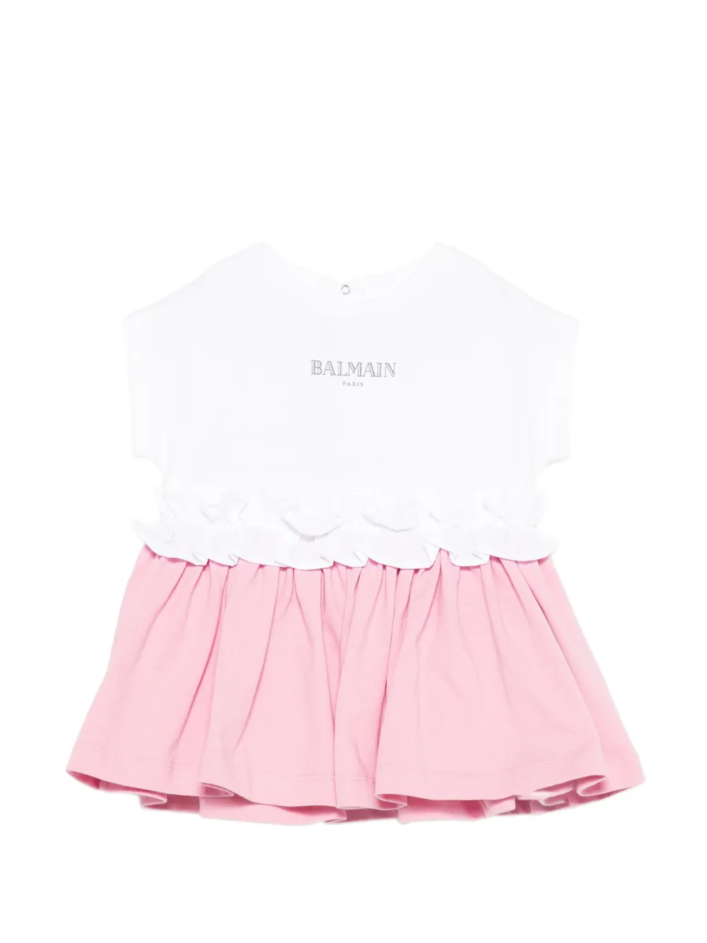 Платье с оборками Balmain Kids, белый
Платье с оборками Balmain Kids, белый