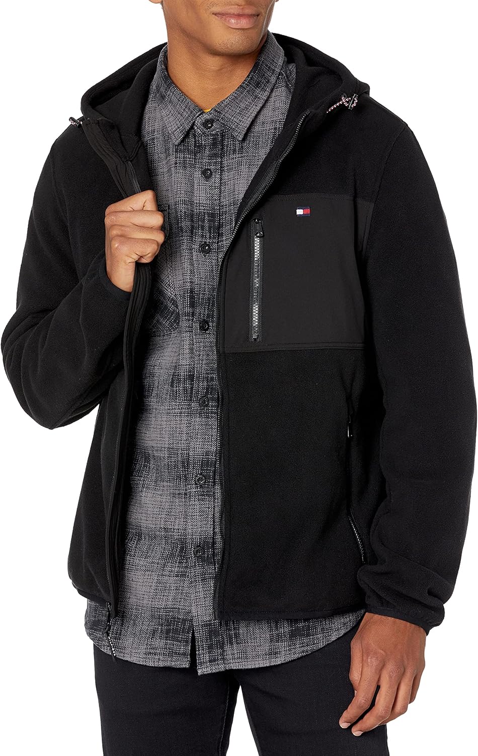 Мужская флисовая куртка с капюшоном Tommy Hilfiger Performance, Black/Black Mixed Media
Мужская флисовая куртка с капюшоном Tommy Hilfiger Performance, Black/Black Mixed Media