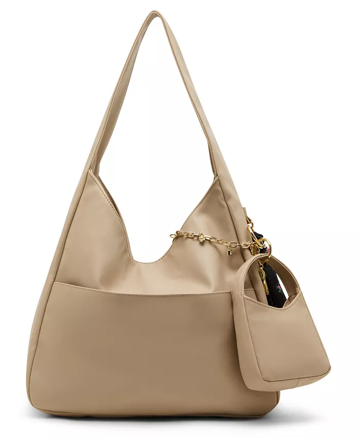 Средняя кожаная сумка-хобо Madden Girl, коричневый
Средняя кожаная сумка-хобо Madden Girl, коричневый