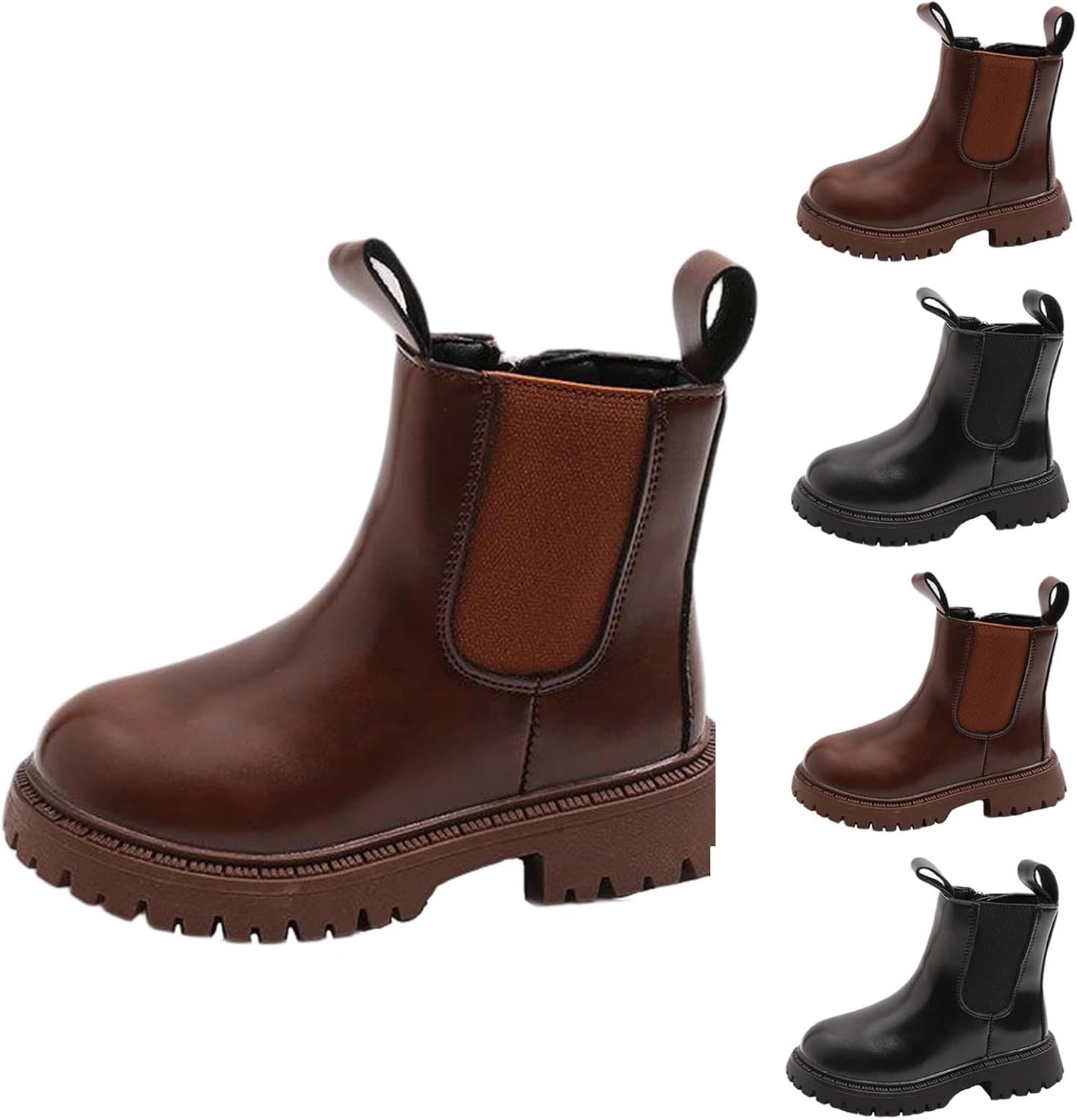 Детские ботильоны для девочек с боковой молнией, массивным низким каблуком, на зимнюю повседневную носку, модные полусапожки до середины голени, армейские ботинки для детей 4-11 лет Generic, Brown
Детские ботильоны для девочек с боковой молнией, массивным низким каблуком, на зимнюю повседневную носку, модные полусапожки до середины голени, армейские ботинки для детей 4-11 лет Generic, Brown