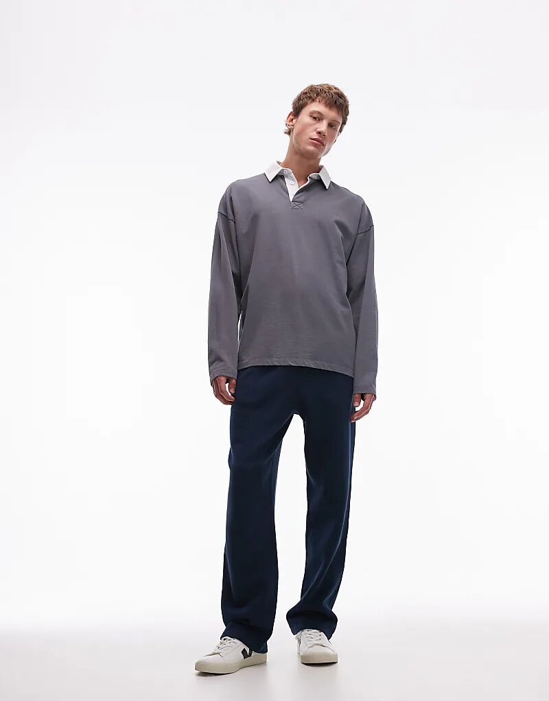 Стираные прямые джоггеры синего цвета Topman
Стираные прямые джоггеры синего цвета Topman