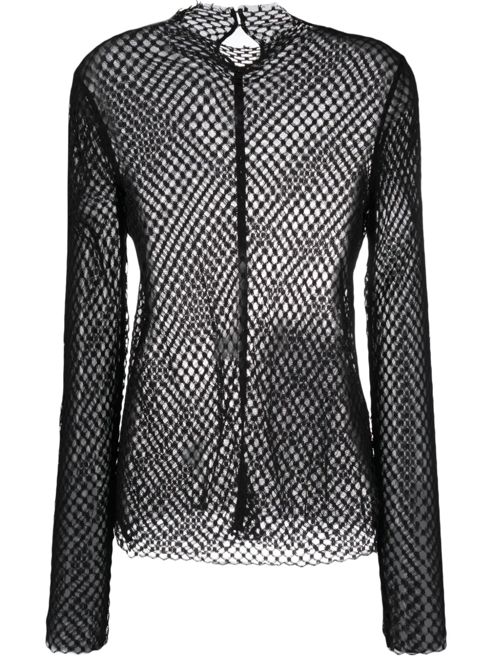 Прозрачный кружевной топ TOTEME, черный
Прозрачный кружевной топ TOTEME, черный