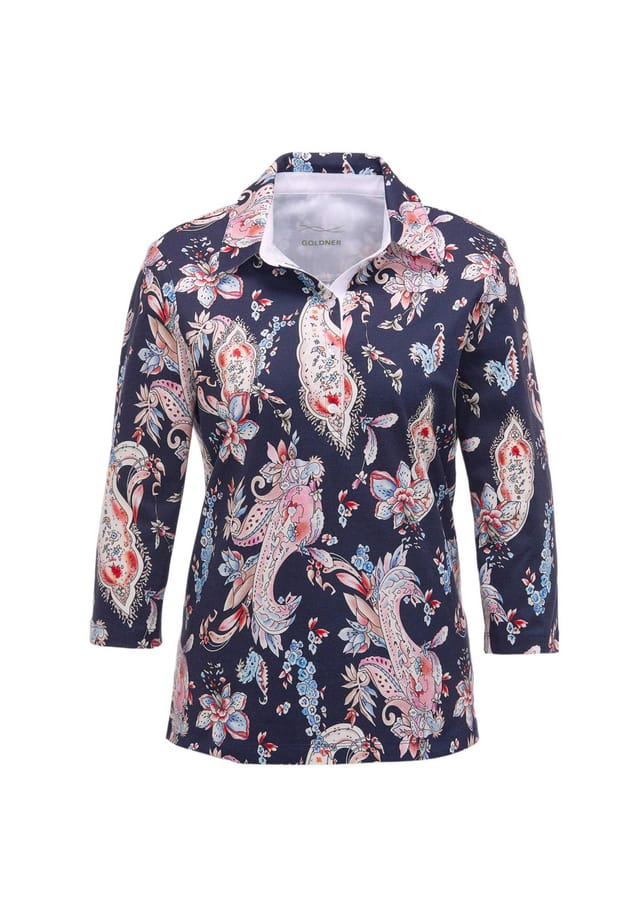 Короткий размер: рубашка-поло с принтом пике Goldner, мультиколор
Короткий размер: рубашка-поло с принтом пике Goldner, мультиколор