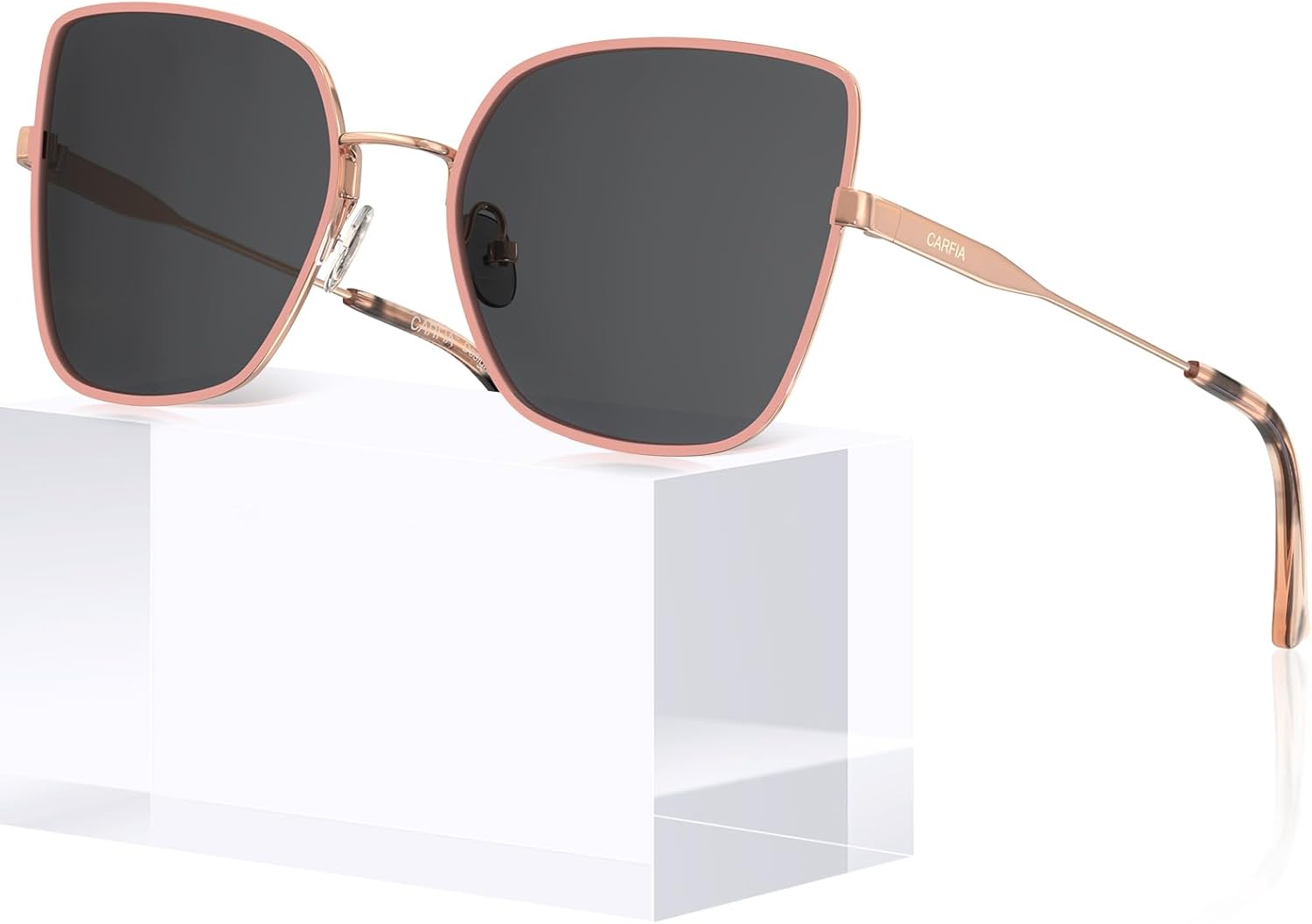 Женские поляризованные солнцезащитные очки CARFIA «Кошачий глаз» с защитой от УФ-излучения UV400, модные металлические солнцезащитные очки 2026 года, дизайнерская модель CA5383, 4. Pink Frame Grey Lens
Женские поляризованные солнцезащитные очки CARFIA «Кошачий глаз» с защитой от УФ-излучения UV400, модные металлические солнцезащитные очки 2026 года, дизайнерская модель CA5383, 4. Pink Frame Grey Lens