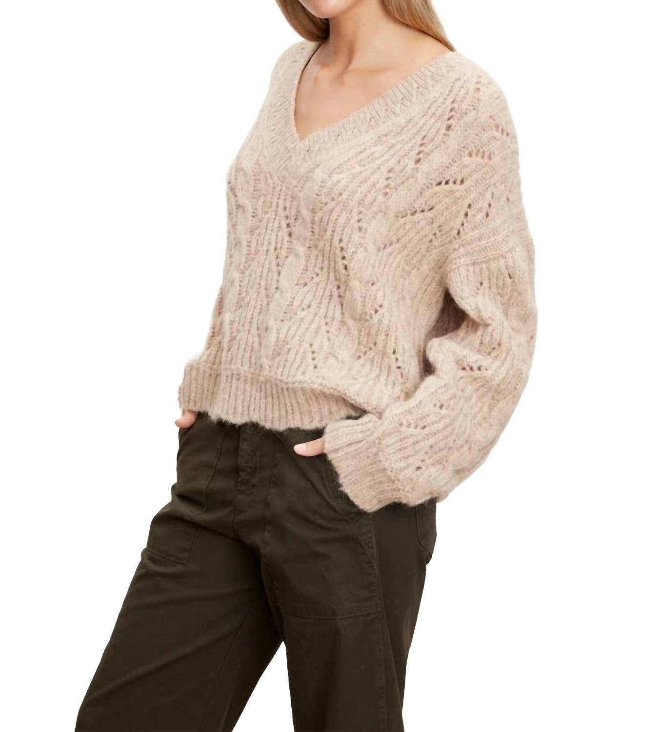 Свитер с V-образным вырезом Sade в цвете овсянка Velvet by Graham & Spencer, Oatmeal
Свитер с V-образным вырезом Sade в цвете овсянка Velvet by Graham & Spencer, Oatmeal