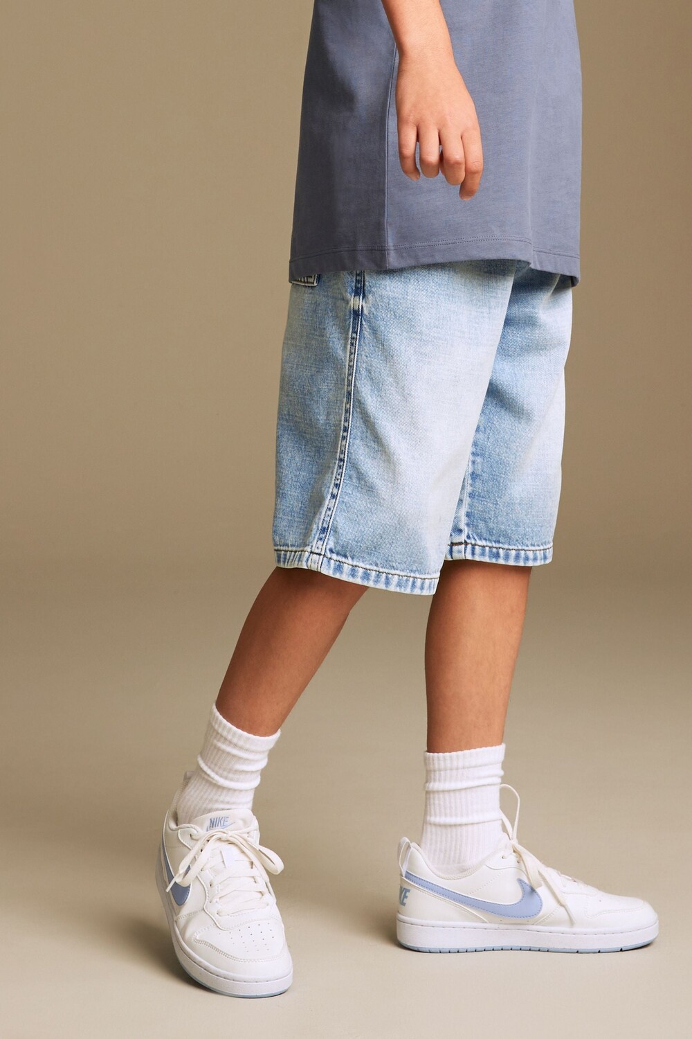 Джинсовые шорты-бермуды (3-16 лет) Next, синий 
Джинсовые шорты-бермуды (3-16 лет) Next, синий