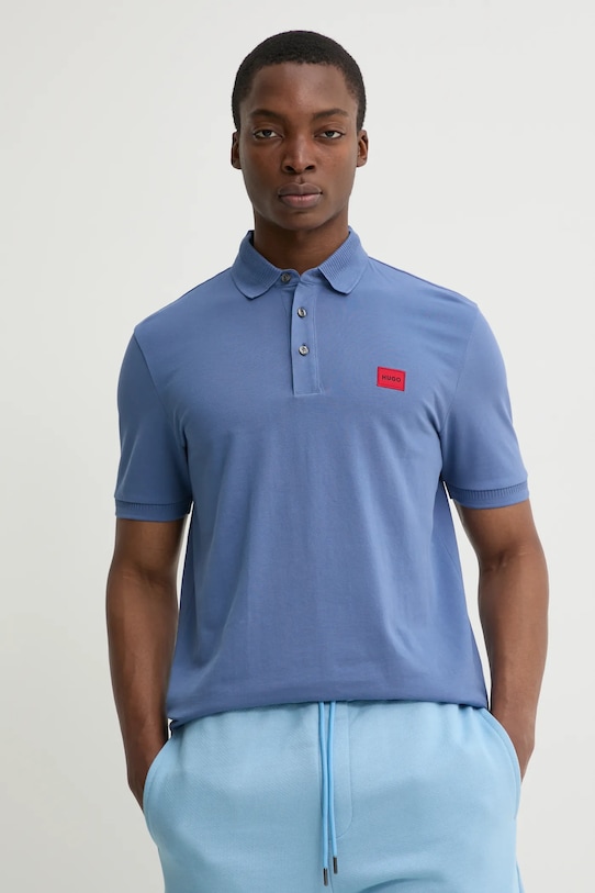 Хлопковая поло Hugo, синий
Хлопковая поло Hugo, синий