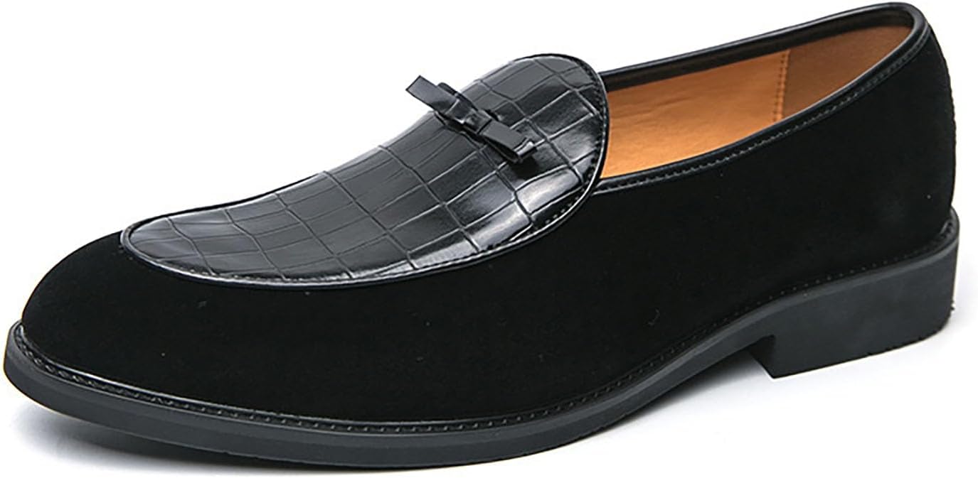 Мужские лоферы из замши с бантом, стильные мокасины с острым носком и крокодиловым тиснением, удобная обувь для офиса, деловых встреч, свадеб и вождения Nxnbhsl, черный
Мужские лоферы из замши с бантом, стильные мокасины с острым носком и крокодиловым тиснением, удобная обувь для офиса, деловых встреч, свадеб и вождения Nxnbhsl, черный