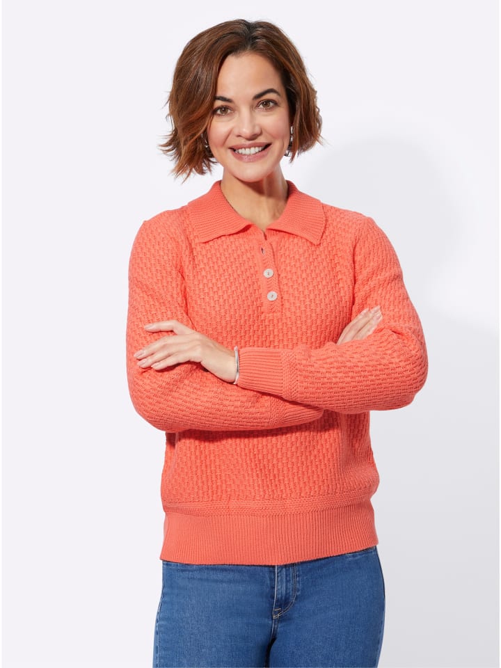 Свитер поло кораллового цвета WITT WEIDEN
Свитер поло кораллового цвета WITT WEIDEN