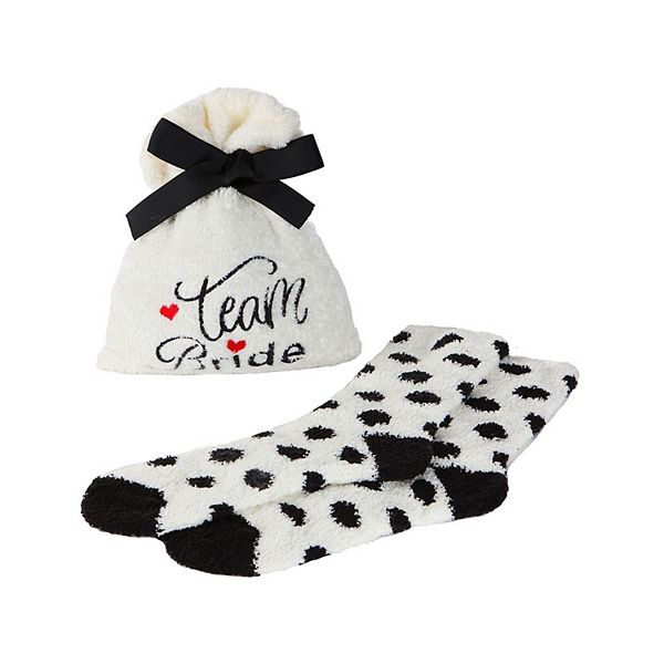 Комплект уютных носков для невесты Team bride с подарочным мешочком Memoi
Комплект уютных носков для невесты Team bride с подарочным мешочком Memoi