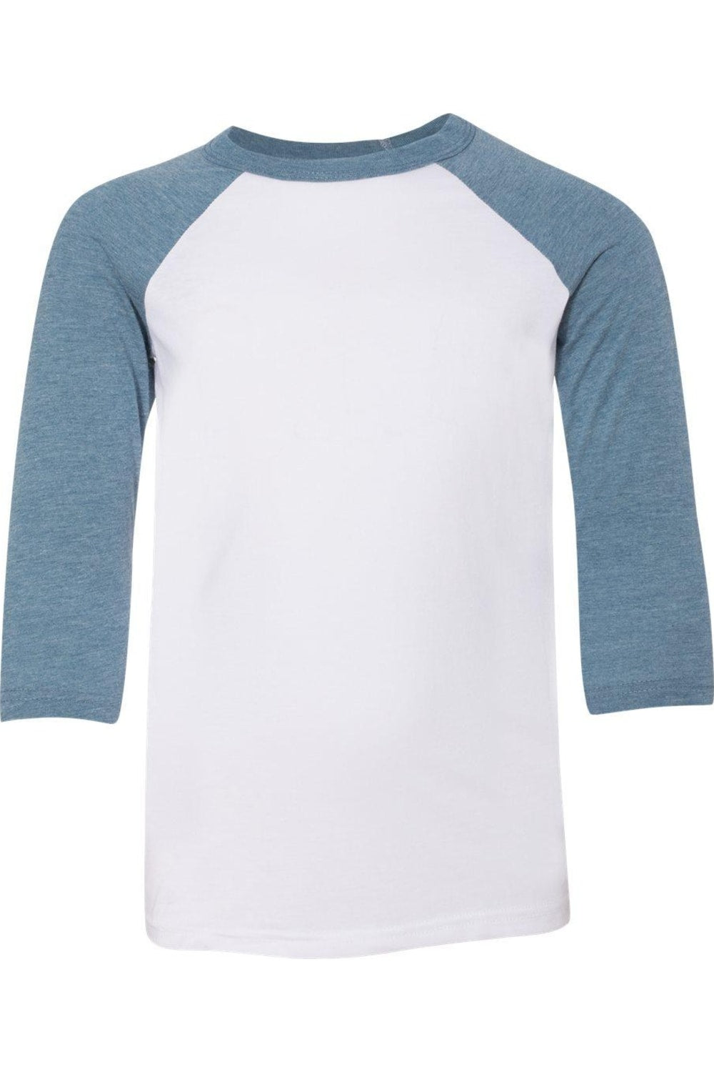 Молодежная бейсбольная футболка с рукавом три четверти BELLA + CANVAS, белый/джинсовый
Молодежная бейсбольная футболка с рукавом три четверти BELLA + CANVAS, белый/джинсовый